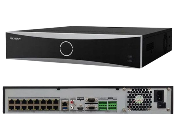 1 HIKVISION DS-7716NXI-K4/16P - NVR 12 Megapixel (4K) / 16 canales IP / 16 Puertos PoE+ / AcuSense (Evita Falsas Alarmas) / Reconocimiento Facial / 4 Bahías de Disco Duro / Switch PoE 300 mts / HDMI en 4K / Alarmas I/O. #Hikvision #DS7716NXIK4 #NVRHikvision #GrabadorIP #CámarasPoE #SeguridadInteligente #Videovigilancia #ProyectoCCTV #HikvisionPanama #AltaResolución #SolucionesSeguridad