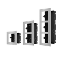 HIKVISION DS-KD-ACF2 - BASE DE 2 ESPACIOS PARA EMPOTRAR MÓDULOS DE VIDEOPORTEROS.