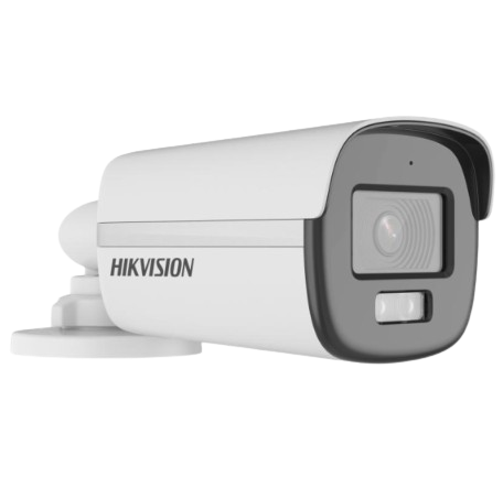 HIKVISION DS-2CE12KF0T-LFS - CÁMARA ANÁLOGA BULLET DE 5MP. (3K). LENTE 2.8 MM / MICRÓFONO INTEGRADO / IMAGEN A COLOR 24/7 (COLORVU) / LUZ BLANCA 40 MTS / EXTERIOR IP67 / DWDR / 4 TECNOLOGÍAS / METAL