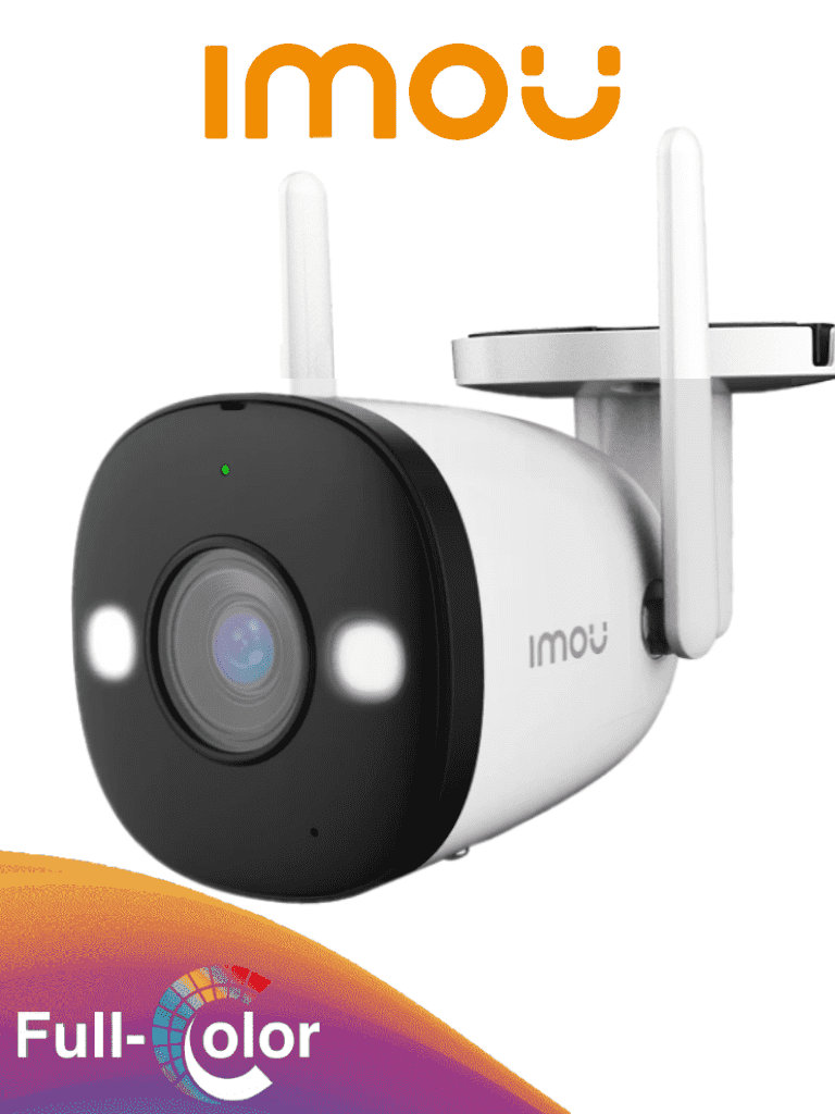 CAMARA IMOU BULLET DE 2MP. WIFI/ FULL COLOR/AUDIO BIDIRECCIONAL/ IR DE 30 METROS/ DISUACION ACTIVA/ 108 GRADOS/ DETECCION DE HUMANO/MICRO SD HASTA 256GB/ IP67.