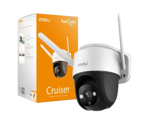 CAMARA IMOU CRUISER WIFI FULL COLOR DE 4MP, H.265, PTZ INT/EXT. IP66, RESISTENTE A LA INTEMPERIE,GRABACIÓN DE AUDIO, VISIÓN NOCTURNA.