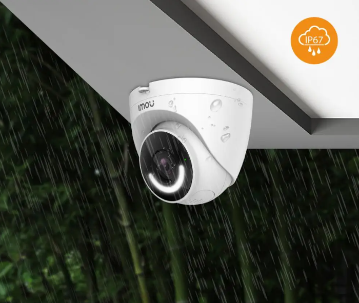 CAMARA IMOU IP TIPO DOMO 2MP. LENTE 2.8MM/ AUDIO BIDERECCIONAL/ DETECCION HUMANA DISUACION ACTIVA SIRENA IR 30MTS IP67, WIFI, ENTRADA MICRO SD.