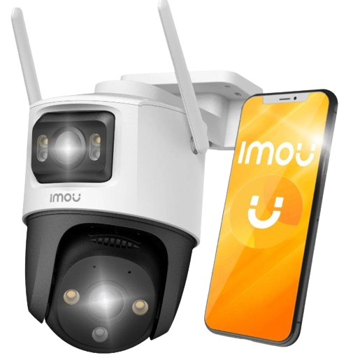CAMARA IMOU IP/PT. 8MP CRUISER DUAL (3MP. LENTE FIJO/5MP. LENTE PT) SMART COLOR/TRACK WI-FI/IP66