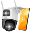 CAMARA IMOU IP/PT. 8MP CRUISER DUAL (3MP. LENTE FIJO/5MP. LENTE PT) SMART COLOR/TRACK WI-FI/IP66