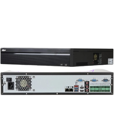 NVR DE 64CH H.265+ DECODIFICACION 4CH@4K O 16CH@2MP AB ENTRADA 320MBPS 8 SATA. HASTA 10TB