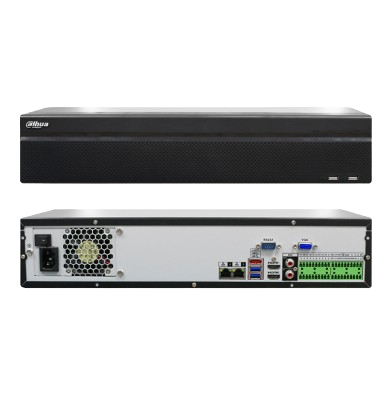 NVR DE 64CH H.265+ DECODIFICACION 4CH@4K O 16CH@2MP AB ENTRADA 320MBPS 8 SATA. HASTA 10TB