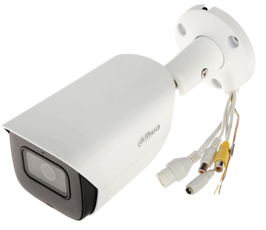 IP Bullet con Inteligencia Artificial/ 2 Megapixeles/ Lente de 2.8mm/ 106 Grados de Apertura/ Microfono Integrado/ Wizsense/ WDR de 120 dB/ IR de 50 Mts/ SMD Plus/ IP67/ Ranura para MicroSD/ Protección Perimetral