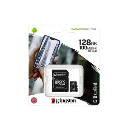 MICRO SD CLASE10 128GB KINGSTON - CANVAS SELECT PLUS.