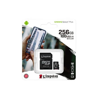 KINGSTON 256GB MICROSD CANVAS SELECT PLUS