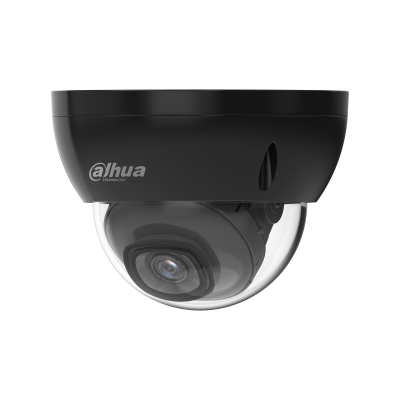 CAMARA IP DOMO DAHUA DE 4 MEGAPIXELS CON AMPLIO RANGO DINÁMICO WDR, LONGITUD IR DE 30 METROS, LENTE FIJO DE 2,8MM H.265+ / SOPORTE DE ALIMENTACIÓN 12V CC / POE