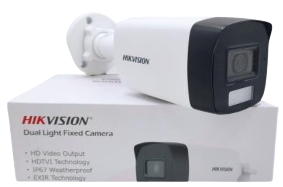 CAMARA BULLET HIKVISION DE 2MP / 40 METROS/LENTE DE 2.8MM/DUAL LIGHT/IP67