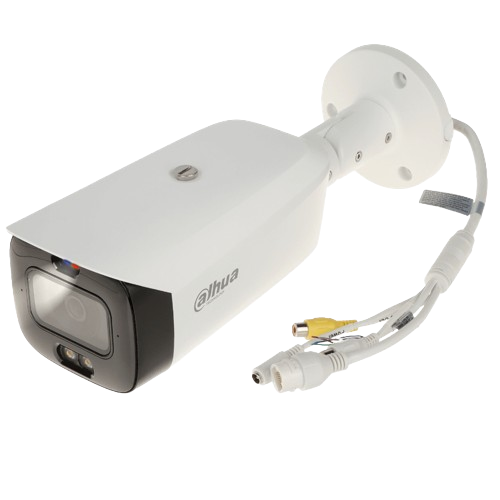 CAMARA DAHUA IP DE 5MP / WIZSENSE / IR 30 METROS/MICROFONO INCORPORADO/SOPORTA TARJETA MICRO SD DE 256GB/ POE/IP67