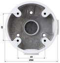 CAJA DE UNION EN ALUMINIO A PRUEBA DE AGUA MEDIDAS 96,7 DE DIAMETRO X 37,2MM DE ALTO PARA TUBO 3/4" | PARA CAMARAS DOMO.