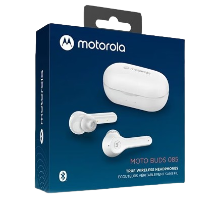 AURICULARES INALÁMBRICOS DE COLOR BLANCO MOTOROLA - MOTO BUDS 085 AUTÉNTICOS.