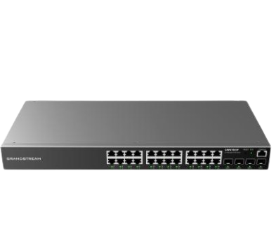 Switch Gigabit PoE+ Administrable / 16 puertos 10/100/1000 Mbps + 4 Puertos SFP Uplink / Hasta 240W / Compatible con GWN Cloud.