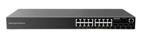 Switch Gigabit PoE+ Administrable / 16 puertos 10/100/1000 Mbps + 4 Puertos SFP Uplink / Hasta 240W / Compatible con GWN Cloud.