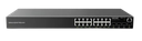 Switch Gigabit PoE+ Administrable / 16 puertos 10/100/1000 Mbps + 4 Puertos SFP Uplink / Hasta 240W / Compatible con GWN Cloud.