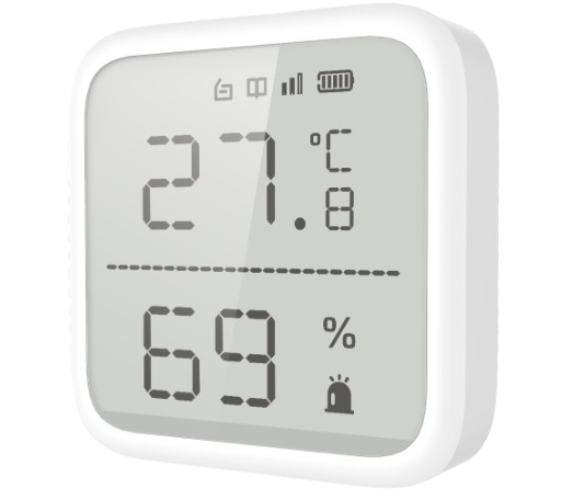 HIKVISION DS-PDTPH-E-WB - (AX- PRO) DETECTOR DE TEMPERATURA Y DETECTOR DE HUMEDAD INALÁMBRICO / 2.7" DE TAMAÑO / USO EN INTERIOR / RANGO DE DETECCIÓN DESDE -35°C HASTA 99°C. #Hikvision #ControlAmbiental #SeguridadInteligente #SensorTemperatura #AXPRO #SmartHome #HikvisionSensor