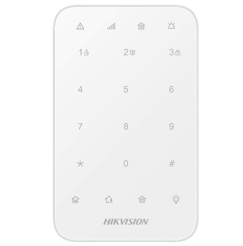 TECLADO INALÁMBRICO PARA ARMADO Y DESARMADO AX-PRO HIKVISION. FUNCIONES DE AUTOMATIZACIÓN PARA CONTROL DE RELEVADORES #Hikvision #AxPro #Seguridad #Alarmas