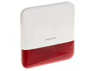 HIKVISION DS-PS1-E-WB - SIRENA INALÁMBRICA CON ESTROBO ROJO PARA EXTERIOR IP65 / 110 DB.  #HikvisionDSPS1EWB #SirenaInalámbrica #SeguridadPerimetral #AlarmaExterna #TecnologíaHikvision #ProtecciónAvanzada