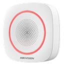 [DS-PS1-I-WB] SIRENA INALÁMBRICA PARA USO INTERIOR CON ESTROBO COLOR ROJO HIKVISION AX-PRO. #Hikvision #Axpro #Seguridad #Inalambrica