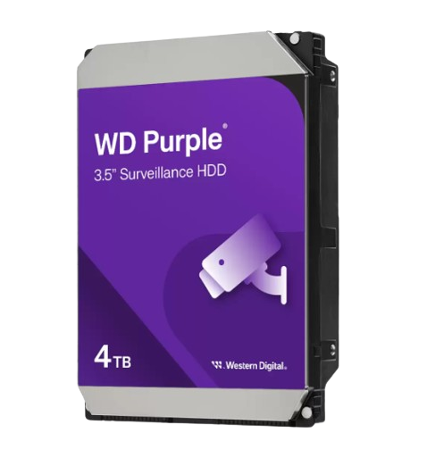 DISCO DURO DE 4TB PARA VIDEO VIGILANCIA. WESTERN DIGITAL PURPLE SURVEILLANCE HARD DRIVE 5400RPM 3.5" 256MB.