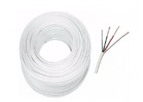 CABLE DE ALARMA, 4 CONDUCTORES 22AWG, 150MTS, 100% COBRE *SOLIDO*