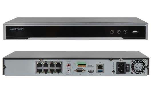HIKVISION DS-7608NI-K2/8P - NVR DE 8MP. (4K) / 8 CANALES IP.  8 PUERTOS POE+ / SOPORTA CÁMARAS CON ACUSENSE / 2 BAHÍAS DE DISCO DURO / SWITCH POE 250 MTS / HDMI EN 4K. #HikvisionPanama #NVR8Canales #DS7608NIK2 #CamarasIPPoE #SeguridadElectronica #VigilanciaIP #HikConnect #GrabadorNVR #HikvisionDistribuidor