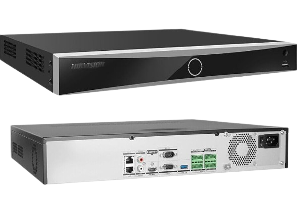 HIKVISION DS-7732NXI-K4 - NVR DE 12 MP. (4K) / 32 CANALES IP. ACUSENSE (EVITA FALSAS ALARMAS) RECONOCIMIENTO FACIAL / 4 BAHÍAS DE DISCO DURO / HDMI EN 4K. HIKVISION. ALARMAS I/O. #Hikvision #DS7732NXIK4 #NVR #AcuSense #Videovigilancia #Seguridad #CámarasIP #Tecnología4K #ReconocimientoFacial
