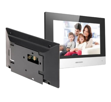 MONITOR IP WIFI TOUCH SCREEN 7" PARA VIDEO PORTERO IP. HIKVISION. VIDEO EN VIVO / POE ESTANDAR/ APERTURA REMOTA/LLAMADA ENTRE MONITORES/AUDIO DE 2 VIAS