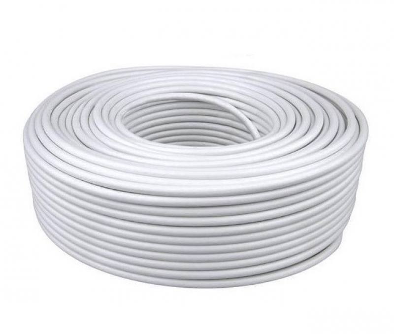 CABLE COAXIAL RG6 100% COLOR BLANCO