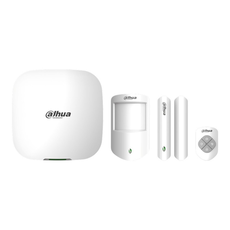 KIT DE ALARMA INALAMBRICO CON CONEXION WIFI Y ETHERNET / MONITOREO POR APP/ INCLUYE: PANEL WIFI ETHERNET, UN SENSOR DE MOVIMIENTO, UN CONTACTO MAGNETICO , UN CONTROL REMOTO.