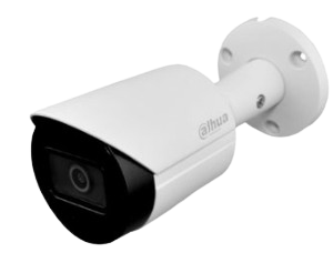 CÁMARA IP BULLET DE 8MP. (4K.) DAHUA. LENTE DE 2.8 mm/ 105 GRADOS DE APERTURA/ H.265+/ IR DE 30 Mts/ METÁLICA/ WDR REAL DE 120 dB/ IP67/ VIDEOANALÍTICOS CON IVS/ RANURA PARA MicroSD/ PoE.