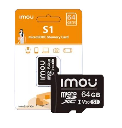 TARJETA MICRO-SD IMOU DE 64GB, CLASE 10, VELOCIDAD UHS CLASE U3, 95MB/S LECTURA - 38MB/S ESCRITURA.#Imou #MemoriasMicroSD  #MicroSDAltaCapacidad #MicroSDParaCámaras