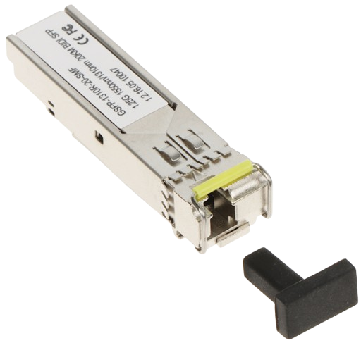 MÓDULO OPTICO GIGABIT DE FIBRA ÚNICA MONOMODO GSFP RX / PUERTO LC/ ENVÍO DE 1550NM Y RECEPCIÓN DE 1310MN. DAHUA / DISTANCIA DE RECEPTOR HASTA 20KM. #Dahua #Comunicación #Fibra #Optica