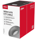 [DH-PFM922I-6UN-C-GRIS] CABLE UTP CAT6. COLOR GRIS CCA (1000 FT) / 305 METROS / COMPATIBLE POE. #DahuaTechnology #CableUTPCAT6 #SolucionesDeRed #InfraestructuraTI #ConectividadSegura