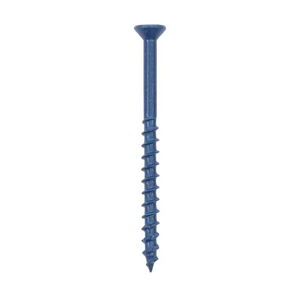 TORNILLO DE CONCRETO DE CABEZA PLANA 2-3/4 COLOR AZUL