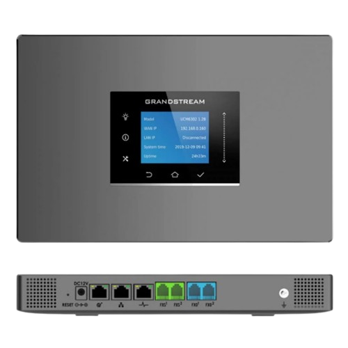 GRANDSTREAM UCM6302 - CONMUTADOR IP-PBX PARA HASTA 1000 USUARIOS Y 150 LLAMADAS SIMULTÁNEAS, 2FXO, 2FXS, PARA SOLUCIÓN DE COMUNICACIONES UNIFICADAS Y COLABORACIÓN. #Grandstream #UCM6302 #ComunicacionesUnificadas #TelefoníaIP #CentralTelefónica #VoIP #Videoconferencia