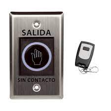 BOTON DE SALIDA SIN CONTAACTO CON CONTROL REMOTO PARA ACCESOS