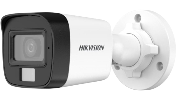 CÁMARA HIKVISION TIPO BULLET DE 2MP. SMART HYBRIDO LIGHT/ LENTE DE 2.8mm/ IR 20 METROS.