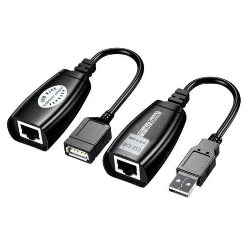 EXTENSOR USB A RJ45 HASTA 150 PIES DE DISTANCIA.