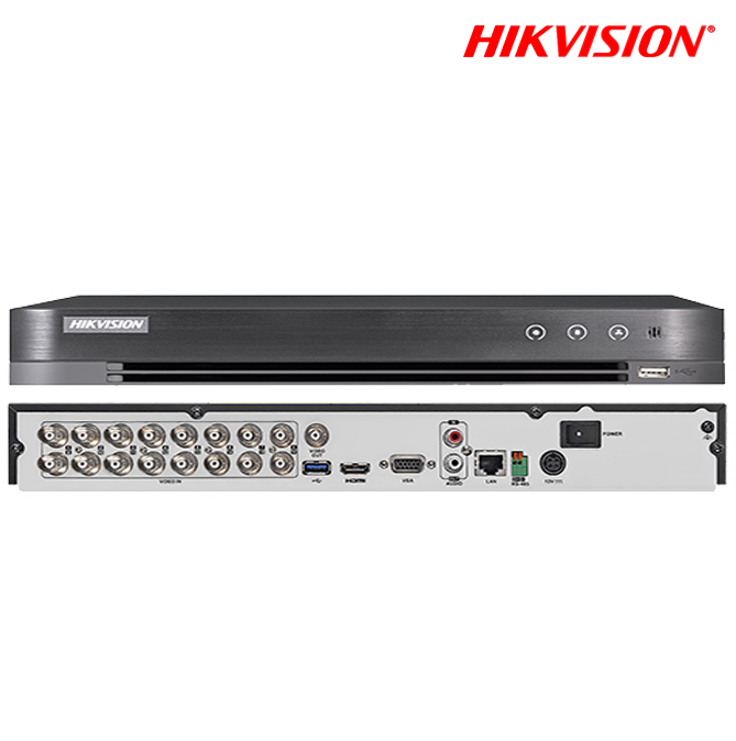 DVR HIKVISIONDE 16CH / 4MP/ 1 BAHIA DE DISCO DURO/ AUDIO COAXITRON/ SALIDA DE VIDEO EN FULL HD/ 8CH IP