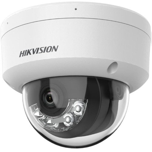 CAMARA DOMO HIKVISION IP DE 4MP/ LENTE DE 2.8MM/ACUSENSE/DUAL LIGHT/MICROFONO UNTEGRADO/IR 30 METROS/ IP66/POE/ONVIF