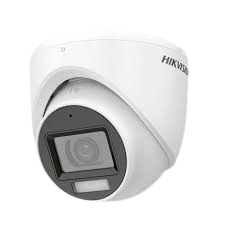 CÁMARA HIKVISION DOMO TURRET HÍBRIDO INTELIGENTE DE 3K(5MP). IR 20 METROS LENTE DE 2.8mm/  INT/EXT./ DWDR/ IP67.