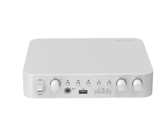 AMPLIFICADOR ANÁLOGO DE 2 CANALES CON 60Wts. DE POTENCIA BLUETHOOTH / IN-OUT RCA / USB ENTRADA PARA UN MICRÓFONO 24VCD #Hikvision #Audio #Ambiental #Lonuevo