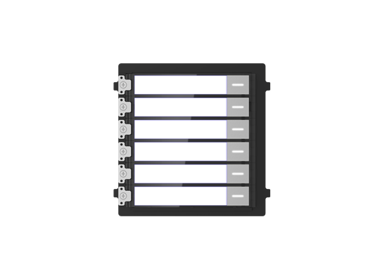 MODULO DE BOTONES PARA VIDEO PORTERO MODULAR HIKVISION. LLAMADA DE UN SOLO TOQUE/ SOPORTA HASTA 6 MONITORES O PANTALLAS PRINCIPALES.