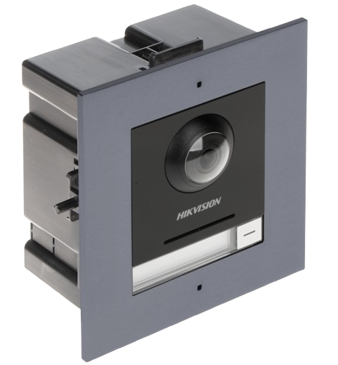 HIKVISION DS-KD8003-IME1(B) - FRENTE DE CALLE IP 2 MEGAPIXEL PARA VIDEOPORTERO MODULAR / POE / ÁNGULO 146° / ULTRA BAJA ILUMINACIÓN / EXTERIOR IP65 / WDR 120 DB. #Hikvision #VideoporteroIP #DSKD8003IME1 #ControlDeAcceso #VideoporteroResidencial #IntercomHikvision #SeguridadInteligente #TecnologíaHikvision #PoEHikvision