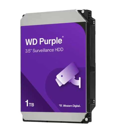 DISCO DURO DE 1TB PARA VIDEO VIGILANCIA. WESTERN DIGITAL PURPLE SURVEILLANCE HARD DRIVE 5400RPM 3.5"