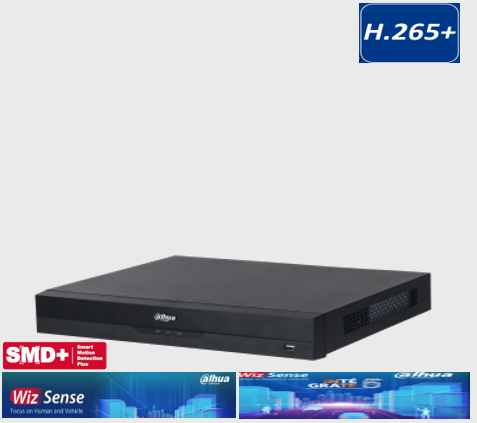 NVR DE 16 CANALES 8MP. 4K. WIZSENSE, 1U, POE, RANURA PARA 2 DISCOS DUROS / DETECCION & RECONOCIMIENTO FACIAL / PROTECCION PERIMETRAL / SMD PLUS / BÚSQUEDA INTELIGENTE / QUICK PICK Y MAPA DE CALOR POR CAMARA