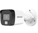 CAMARA BULLET DE 5MP HIKVISION/ LENTE 2.8MM/ IR 30 METROS + 20 METROS LUZ BLANCA/ GRAN ANGULAR 104.9°/EXTERIOR IP67/ MICROFONO INTEGRADO/METALICA